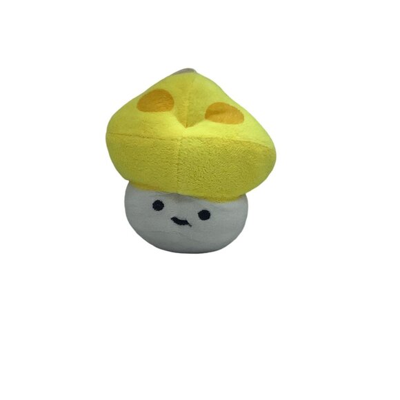 Happy Sunshroom Yellow Mushroom Plush Stuffed Toy 5" Suction Cup to Hang - Picture 2 of 2